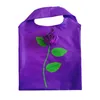 Bolsa de almacenamiento plegable de forma de flores de rosa