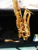 Ny BB Tenor Saxophone T-902 Professionell Spela musikinstrument Elektrofores Guld Tenor Sax med fallstillbehör