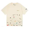 23SS GAL LAVIN MENS DESIGNER MASHIRT CASSI CAFTICHE DOME TEE TEE SPLATTO DI INCLAGGIO DI INCLAGGIO DI INSPLITI A RAGGI SCOLA