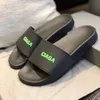 Tasarımcı Sandallar Erkek Kadın Terlik Silde Kauçuk Slayt Düz Platform Yeşil Siyah Beyaz Turuncu Mor Bayanlar Sandal Flip Flip Striped Erkekler Nedensel Ayakkabı 36-45