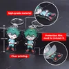 K-on !! Couchette 10 styles Double face acrylique dessin animé chaîne de clés Pendant Anime accessoires CHIBI Keyring Hot Sale Fashion JewelryKey Chains Pendants Pendants Anime