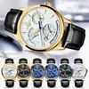 Other Watches CARNIVAL Dual Time Zone for Men Automatic Multifunction Mechanical Wristwatches Sapphire Calendar Montre Homme 231117