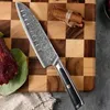 1pc, Professional Damascus Steel Chef Knife - High-Quality Kitchen Knives for Effortless Cutting and Slicing