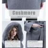 Women's Wool Blends MISSJANEFUR Coat with Real Fur Collar Cuff Women 2023 Fashion Belted Cashmere Coats Warm Winter Hooded Trench Peacoat 231116