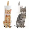 Porte-papier hygiénique décoratif en forme de chat, rangement de mouchoirs sur pied, porte-rouleau de papier toilette, rangement de fer pour salle de bain 22011316d