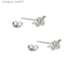 Stud delicato argento sterling 925 minimalista piccolo piccolo serpente animale orecchino a bottone ragazza secondo foro multi piercing carino gioielli adorabiliL231117