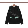 2023 Herren Designer Hoodie Pullover Sweatshirts Offs Streetwear T-Shirt Lose Liebhaber Luxus Pullover Frauen Kapuzenpullover Weiß