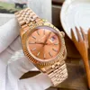 ABB_WATCHES Mens Watch Couple Automatic 41/36mm Mechanical 31/28 Quartz Watches With Box Casual Wristwatch Date Just Rose Gold Stainless Steel Watch Limited Edition