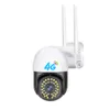 New V380 3MP 4G Auto Tracking PTZ Camera Outdoor 4G Sim Card IP Camera Home Security Two Way Audio Full Color Night Vision