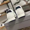 Mode män pra casual skor löpande sneakers Italy original låga toppar mjuka bottnar elastiska band kalvskinn designer lättvikt casuals fitness tränare box eu 38-45