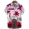 Mäns avslappnade skjortor Seaside Holiday Take Men's Short Sleeve Collar Shirt Ny stilig Loose Sand Beach of Haii Big Yards Camisa Floral Casual J230417