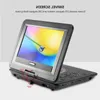 Freeshipping 139 tum 110-240V HD TV Portable DVD Player 800*480 Upplösning 16: 9 LCD-skärm för EU-plug-DVD-spelare QNSDG