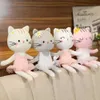 Bonecas de pelúcia 35cm dos desenhos animados gato bonito brinquedo de pelúcia kawaii recheado macio colorido animal gatinho dança ballet gato boneca travesseiro de pelúcia para crianças menina presentel231117