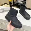 Botas de nieve para mujer, botines de diseñador a la moda, suela gruesa, antideslizantes, impermeables, zapatos de algodón, botines cálidos de piel para invierno