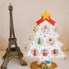 Christmas Decorations Christmas Tree Pendant for Home Decoration Wooden with Mini Drop Ornaments Snowman Bells Xmas Craft Gift for Kids 231117