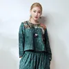 Anhänger Halsketten WEIYU Frauen Boho Tibetisch Silber Ethnische Halskette Schwarz Holz Elefant Lange Seilkette Pullover Schmuck Geschenk