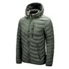 Men's Down Parkas Veste chaude hommes coupe-vent 2023 nouveau printemps automne à capuche Parkas hommes mode décontracté léger coton rembourré veste manteau mâle J231117