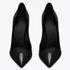 Mode damer sandaler senior zoe pumpar 105 mm i matt patent läder Italien vackra kvinnor svart spetsiga tår design bröllop fest gåva sandal hög klackar låda eu 35-43