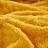 Conjuntos de lençóis Bonenjoy Inverno Quente Folha de Cama Amarelo Cor Taff Veludo Fleece Cama Linho Único Pelúcia Drap de Lit 2 Personnes Espessura Cama Capa 231116