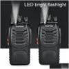 Walkie Talkie Baofeng BF-888S 휴대용 핸드 헬드 UHF 5W 400-470MHz BF888S 양방향 라디오 핸디 드롭 배달 전자 전자 통신 DH6JF