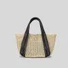 Large Capacity Beach Shopping Bags Luxury Designer Rattan Woven Shoulder Bag Women Handmade Straw Handbags Summer Travel Bag 2023