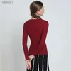 Maglioni da donna 2021 autunno e inverno nuovo pullover canottiera a maniche lunghe girocollo tinta unita maglione sottile zln231117