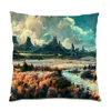 Pillow Pillowcas Covers 45x45 Velvet Fabric Home Polyester Linen Real Picture Comfortable S Cover Beautiful Decor E0815