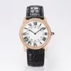 MENS OCH WOMENS Titta på 36mm 30mm Designer Diamond-Studded Leather Strap Quartz Movement Högkvalitativ klassisk Watch Simple Atmospheric Watch Birthday Present