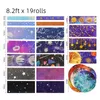 2016 Washi Sticker Adhesive Tape Set 19 Rolls Star Hot Gold and Silver Paper Tape Fantasy Planet Universe DIY Ledger Decoration For Party Festival Celebration