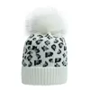 Beanies Beanie/Skull Caps 2023 Herbst- und Winter-Strickmütze Damen Amazon Leopard Print Woolen Knit Fashion Warm Big Hair Ball