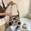 Borse da sera Borsa a tracolla in tessuto jacquard Borsa da donna con stampa a foglia Borsa per il tempo libero Borsa casual da donna