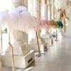 Other Event Party Supplies 10PCS 15 60cm Big Ostrich Feathers White Feather Plumes Carnaval Table Centerpieces Wedding Accessories Decoration 231116