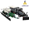 スノーシャベル建設トラック掘削機玩具エンジニアリング車両ディガーチルドレン車モデルボーイズギフトおもちゃ玩具ロボットブリックブジャ