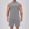 Herren-Trainingsanzüge Herren-Sommermode mit Kapuze, ärmellose Tanktops, Hemden, Shorts, Strand, Hosenanzug