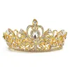 New Bride Jewelry Baroque Alloy Diamond Crown Full Crown Wedding Dress Accessories