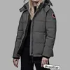 Kobiety Parka Gooss Feather Canadian Designer Goose Winter Down Kurtka męska płaszcz futrzany kapelusz na płaszcz termiczny czapkę odłączoną czerwono -ramię czarny biały ciemnoniebieski