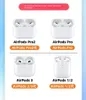 airpods2/3/pro/pro2マットブラックスクエアヘッドフォンケース/ケースに適しています