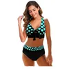 Menas de banho feminina feminina de praia natação verão Monokinywear maiô de banheira de duas peças de biquíni feminino tankinis flor estampado s-5xl 230417