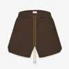 Mäns shorts Rhude Summer Designer Beach Pants Rhude Brodery Letter Solid Color DrawString American High Street Fashion Märke Loose Casual Sports Capris