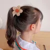 Akcesoria do włosów 14pcs Toddler Girls Band Flower Opaska na głowę Jacquard Nylon Hairband Little Spring Ponytail Holder