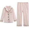 Pyjamas Girl's Princess Pink Turndown Collar Pyjamas uppsättningar.