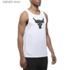 Canotte da uomo Canotta da uomo con stampa testa di toro Canotta da palestra abbigliamento Traspirante Basket Allenamento Abbigliamento sportivo Gilet fitness da esterno ad asciugatura rapida T230417