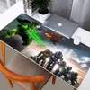 Mouse Pads Bilek Rests Mouse Pad Büyük PC Oyuncu Kabini Klavye Masası Paspasları Anime Halo 5 Masa Mat Mat Bilgisayar Oyun Aksesuarları Mousepad XXL YQ231117