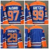 2021リバースレトロ97 Connor McDavid Hockey''nhl '' Jerseys 99 Wayne Gretzky 29 Leon Draisaitl Orange Classic 93 Ryan Nugent-Hopkins 91 Evander Kane
