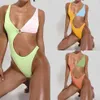 Sexy costumi da bagno colorati push up perizoma bikini taglio alto fasciatura costume da bagno donna 2021 costumi da bagno nuota spiaggia indossa costume da bagno per Woma2772