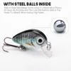 Mini crank bete 5st flytande wobblers för fiske lockelse uppsättning av wobblers konstgjorda bete 1,5 g falska fisk hårda lockar minnow fiskefiske lockar