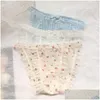 Trosor 3x mesh g-sträng flicka spets underkläder kvinnliga underkläder intimat underbyxor rem för unga flickor trosor droppleverans baby barn dh9dh