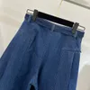 2023 neue Damen-Jeans-Hose, Damen-Hosen, Yoga, breites Bein, trendige, lässige Mode, erstklassige Designer