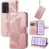 Skriv ut Big Butterfly Leather Wallet Falls för Xiaomi 13 Pro Lite Ultra 12t 12 Redmi A1 Plus 10A 10C 12C K60 Pro K60e Lace Flower Holder Card Slot Flip Cover Animal Pouch