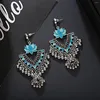 Brincos dangle boho etnic Long Small Bell Drop Tassel For Women Mulheres feitas à mão Hold Hollo